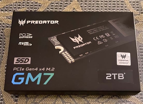 新品　Predator GM7 2TB SSD PCIe Gen4 M.2 Amazon.com: Predator GM7 2TB SSD: M.2 2280 PCIe Gen 4 x4